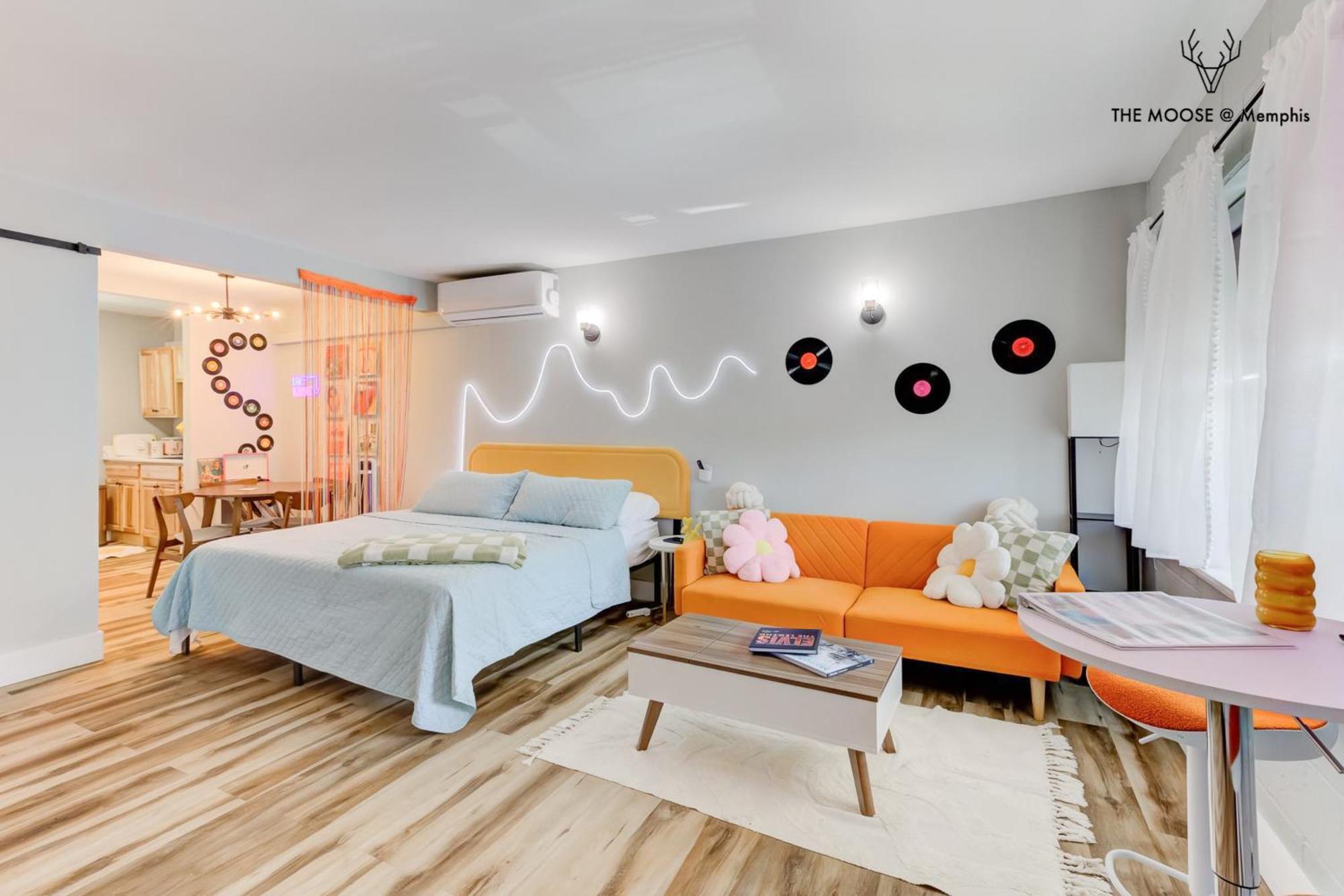 The Moose #10 - Stylish Loft With King Bed, Free Parking & Wi-Fi Apartment Memphis Bagian luar foto