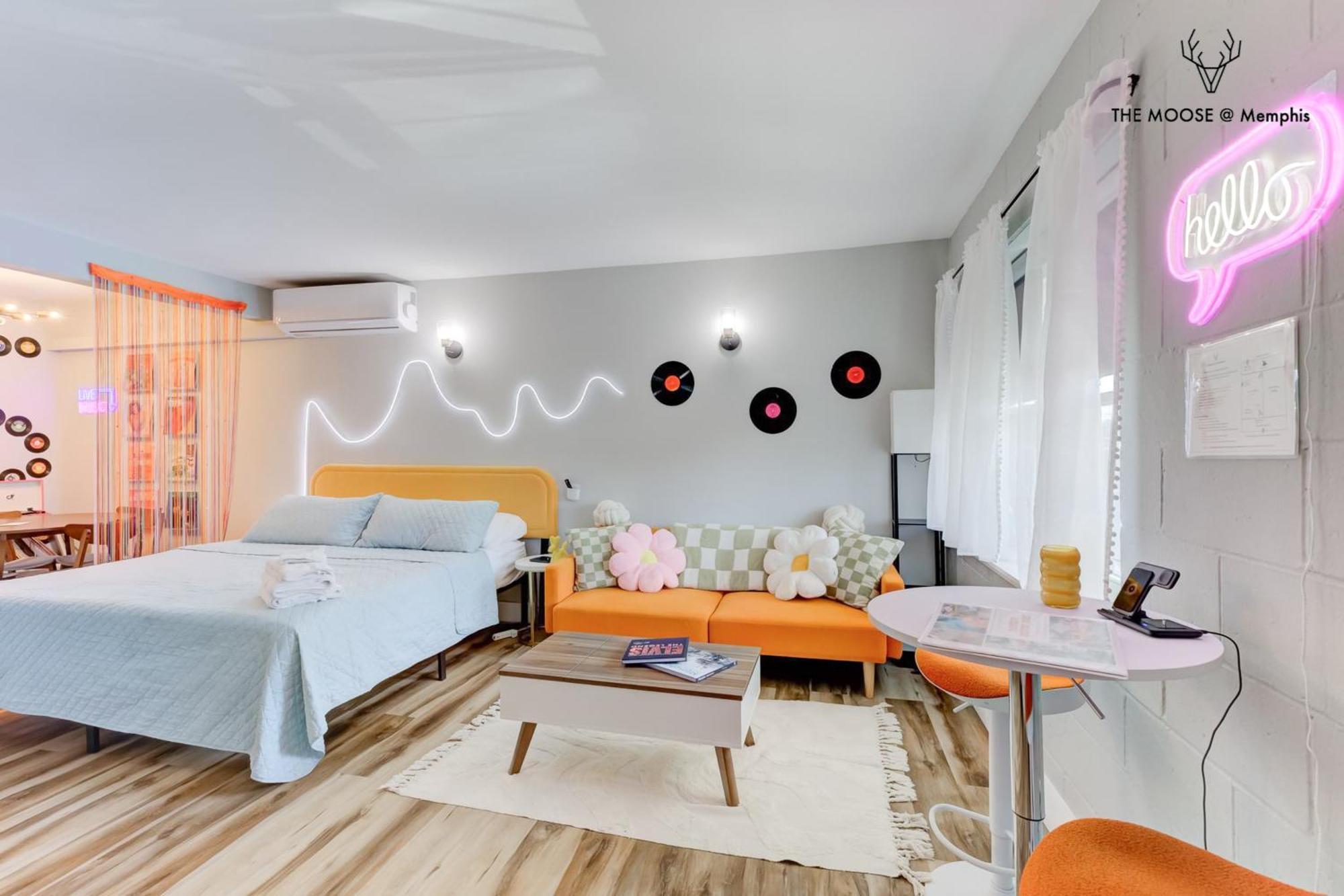 The Moose #10 - Stylish Loft With King Bed, Free Parking & Wi-Fi Apartment Memphis Bagian luar foto