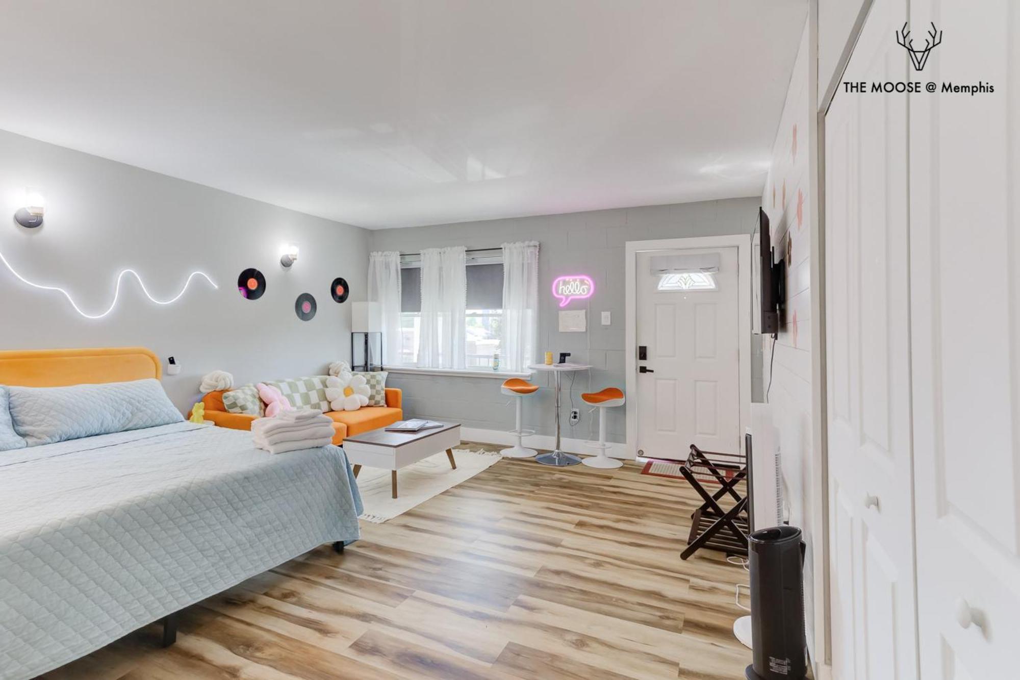 The Moose #10 - Stylish Loft With King Bed, Free Parking & Wi-Fi Apartment Memphis Bagian luar foto